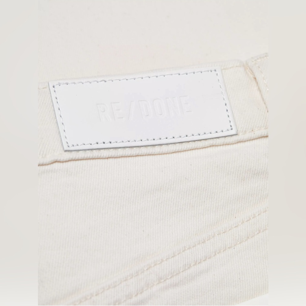 Re/done 70s Stove Pipe Straight Jeans NWT 32 Vintage White - Picture 7 of 16